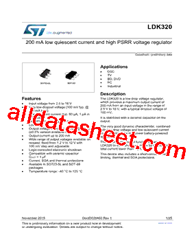 LDK320M-R Datasheet PDF - STMicroelectronics