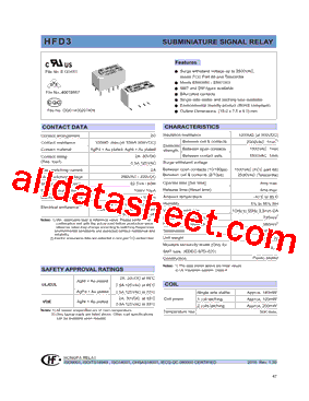 HFD3/24-L2-R-S-R Datasheet PDF - Hongfa Technology